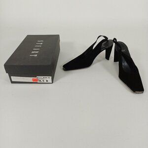 Women's Stuart "Edgecathy" Black Suede Heels Size 8.5 NWOT